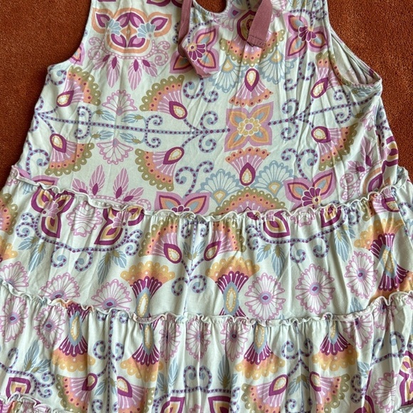 Matilda Jane, super soft tears of Road ruffles tank. Beautiful colors ties back. - Picture 6 of 7